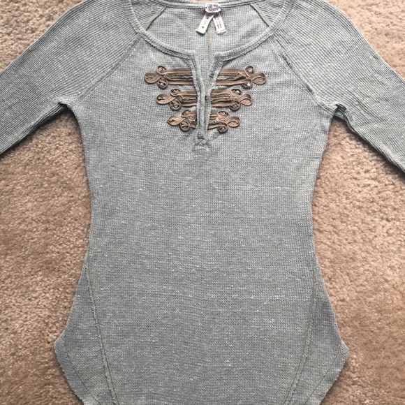 Free People Tops - Free People Batallion Thermal Henley Top